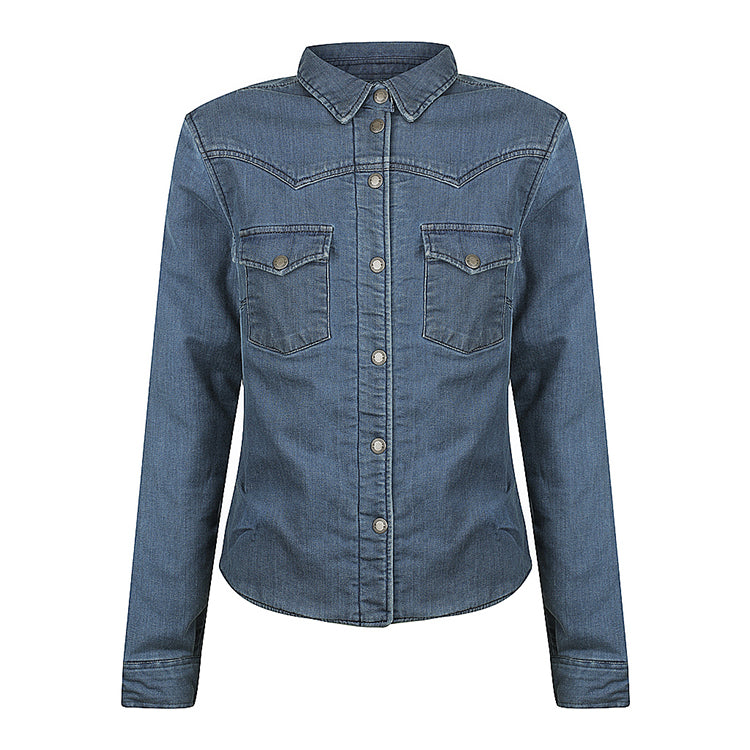Savannah Motorcycle Shirt - Women's - Denim